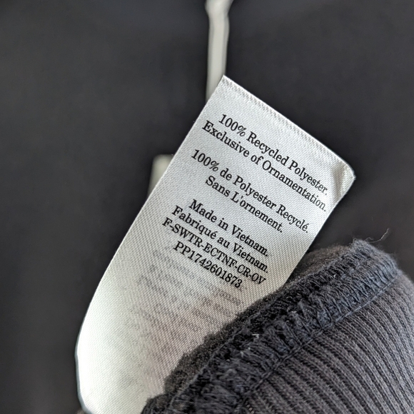 Everlane Sweatshirt Womens Black The Sherpa Teddy Fuzzy Fleece Renew Crew - Picture 12 of 14